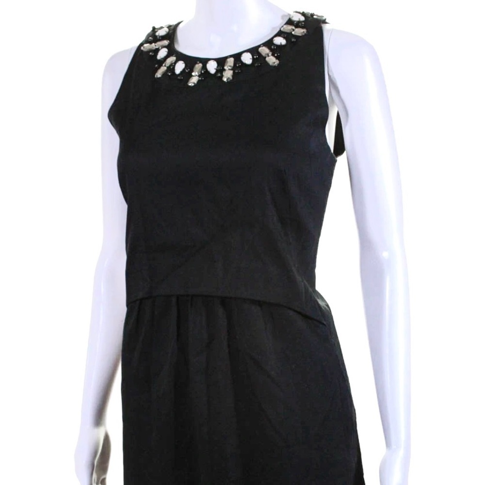 Milly of NY Vintage Fit & Flare Cocktail Dress in Black Size 6 - Picture 11 of 11